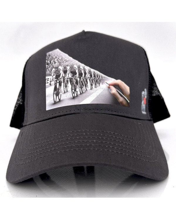Gorra DIBUJANDO UNA PASIAN - Gris/Negro