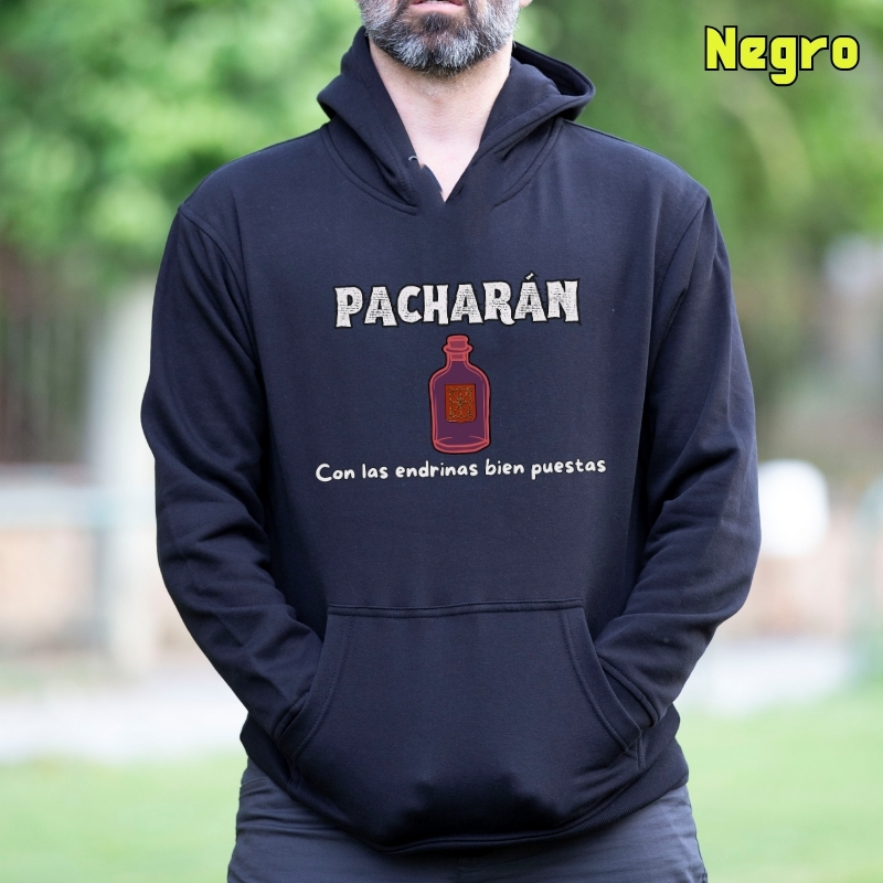 Pacharán - Sudadera Hombre Con Capucha