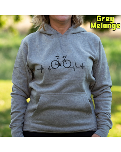 Sudadera mujer con capucha BICI LATIDO - La Kamiseta K Buskas