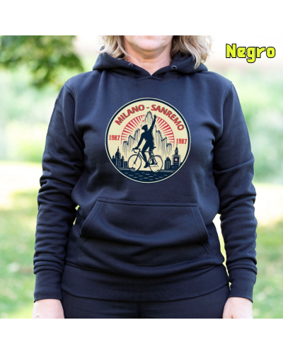 Sudadera mujer con capucha 1908 MILANO SAN REMO  La Kamiseta K Buskas