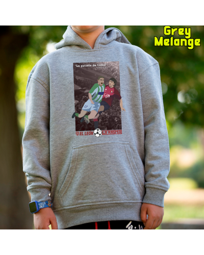 Sudadera niño con capucha LA PATADA DE TODOS  La Kamiseta K Buskas