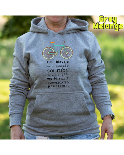 Bike The Solution - Sudadera Mujer Con Capucha