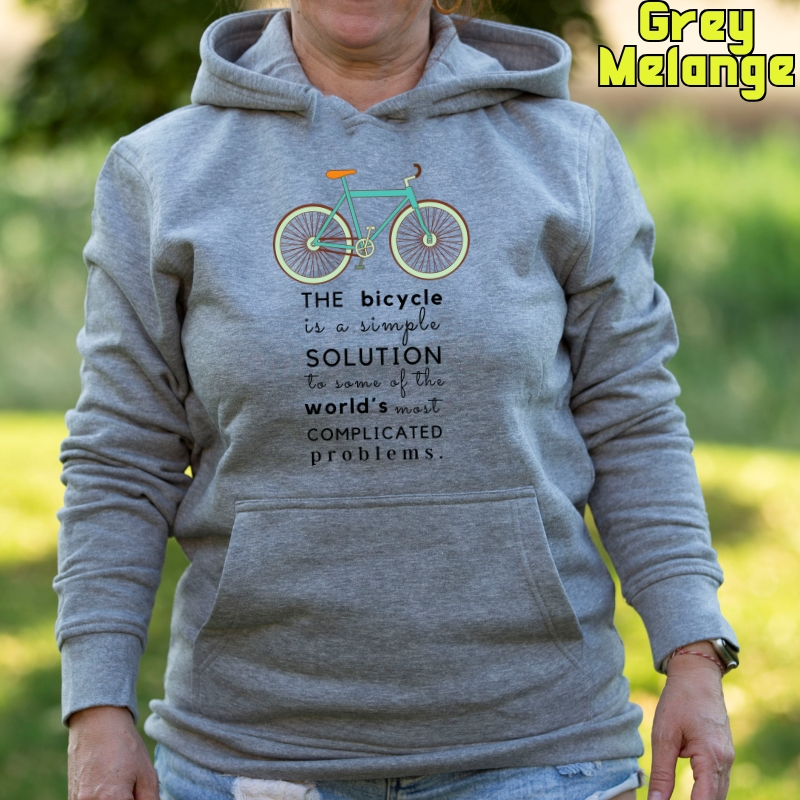 Bike The Solution - Sudadera Mujer Con Capucha
