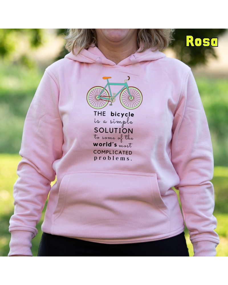 Bike The Solution - Sudadera Mujer Con Capucha