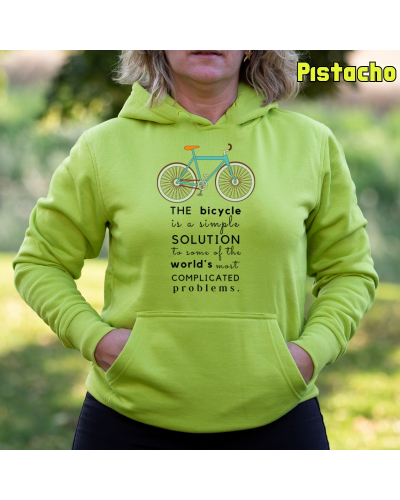 Sudadera mujer con capucha BIKE THE SOLUTION  La Kamiseta K Buskas