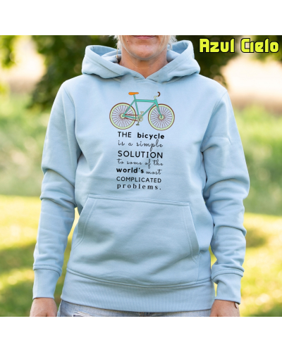 Sudadera mujer con capucha BIKE THE SOLUTION  La Kamiseta K Buskas