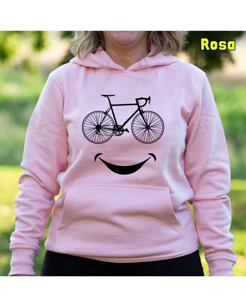 Sudadera mujer con capucha SMILE CYCLING  La Kamiseta K Buskas