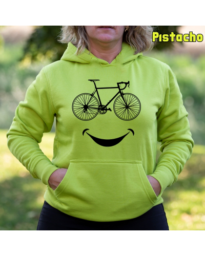 Sudadera mujer con capucha SMILE CYCLING  La Kamiseta K Buskas