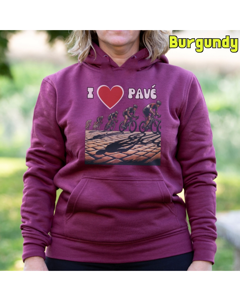 Sudadera mujer con capucha LOVE PAVE  La Kamiseta K Buskas