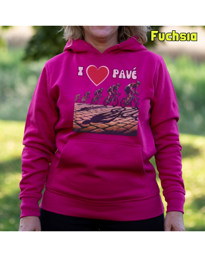 Sudadera mujer con capucha LOVE PAVE  La Kamiseta K Buskas