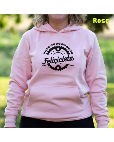 Sudadera mujer con capucha FELICICLETA  La Kamiseta K Buskas