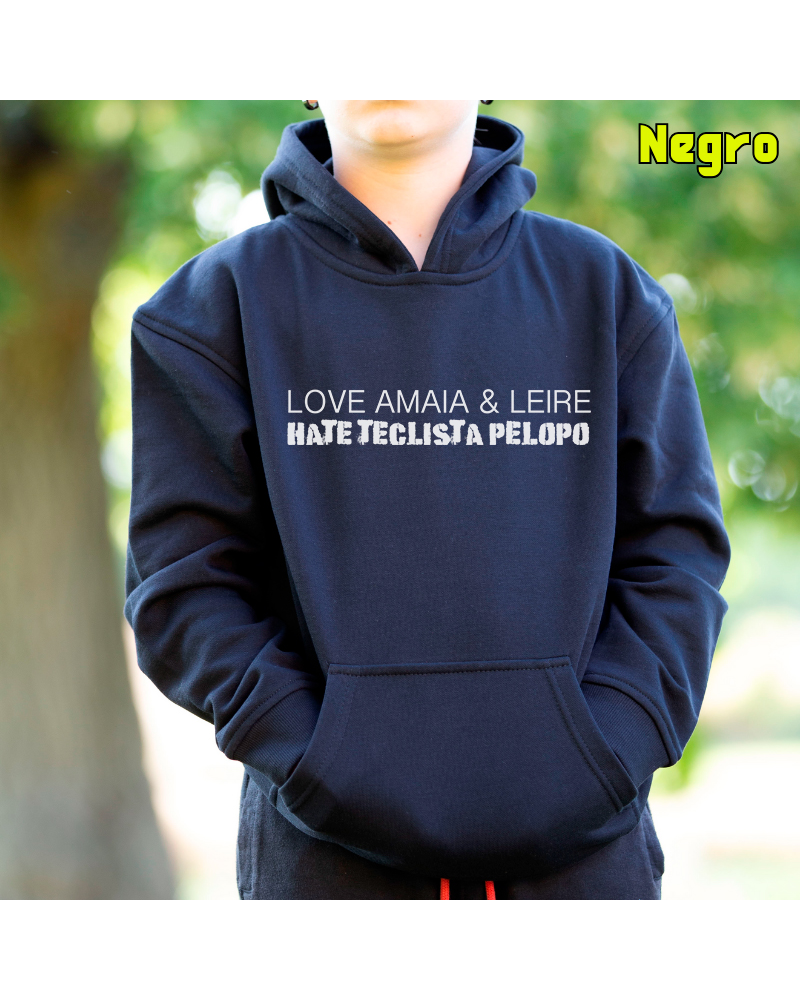 Sudadera niño con capucha PELOPO  La Kamiseta K Buskas