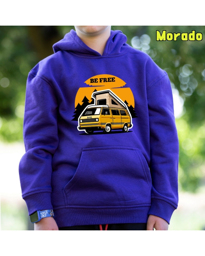 Sudadera niño con capucha Be Free