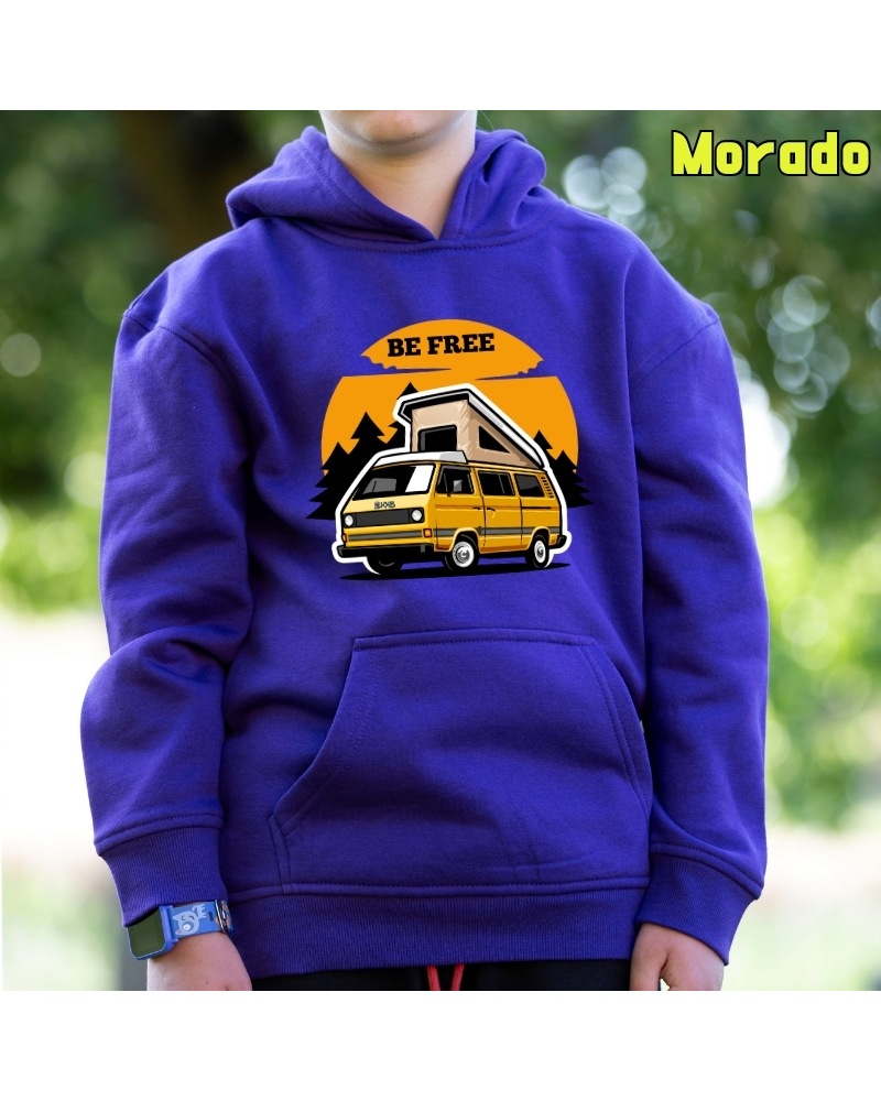 Be Free - Sudadera Niño Con Capucha