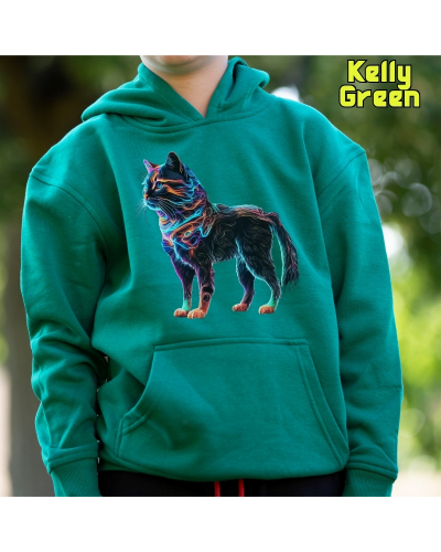 Sudadera niño con capucha GATO