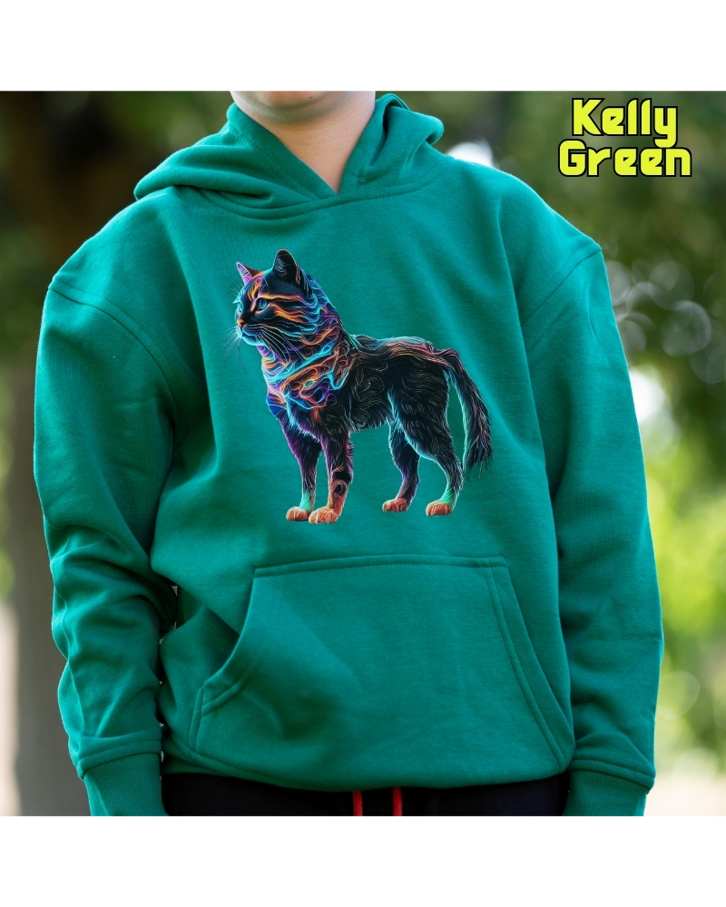 Sudadera niño con capucha GATO