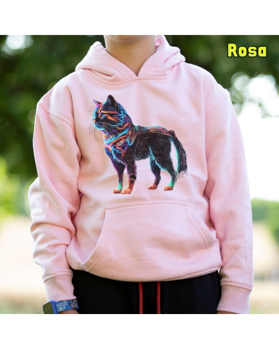 Sudadera niño con capucha GATO