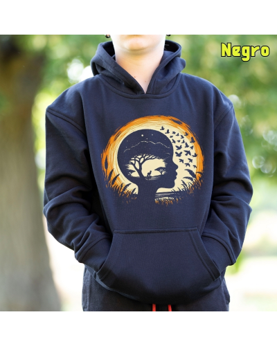 Sudadera niño con capucha-Soñando Sabana