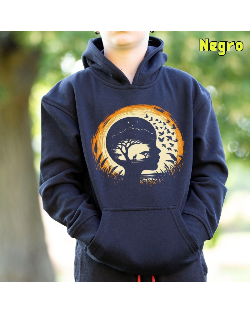 Sudadera niño con capucha-Soñando Sabana