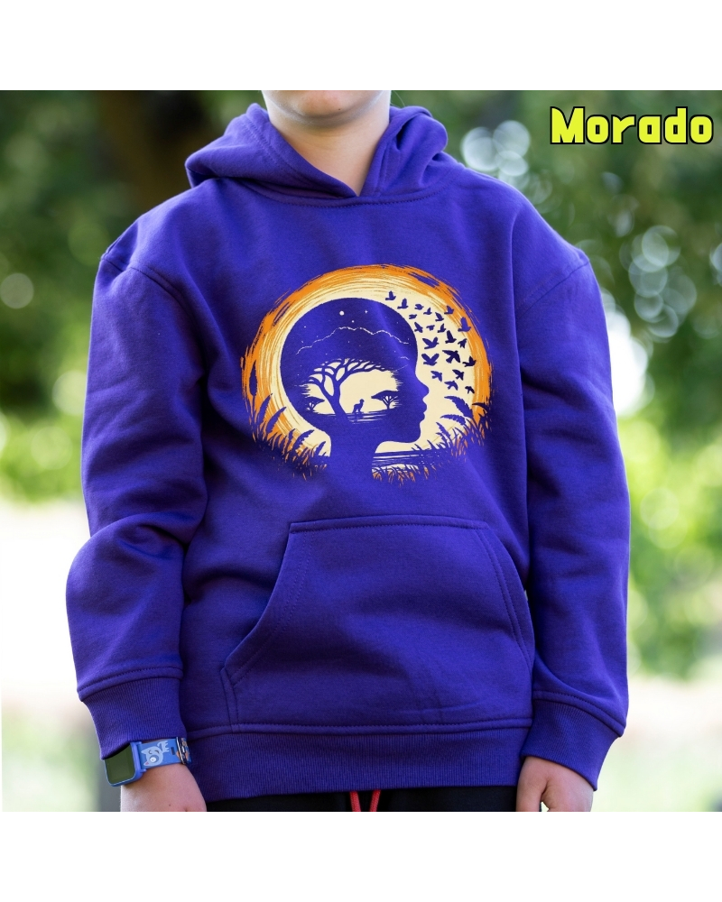 Sudadera niño con capucha-Soñando Sabana