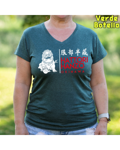 Hattori Hanzo Okinawa - Camiseta Mujer Manga Corta