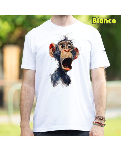 Camiseta Hombre Manga Corta - CHIMPANCE