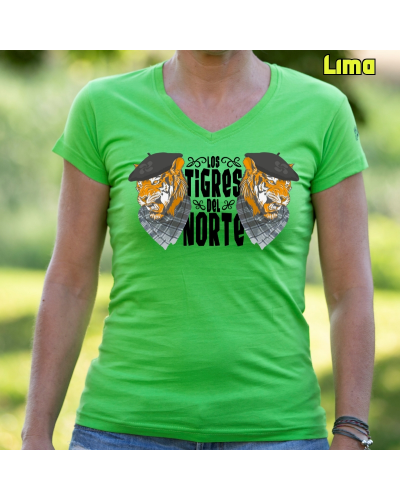 Los Tigres Del Norte - Camiseta Mujer Manga Corta
