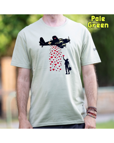 Camiseta Hombre Manga Corta - Bombardeo De Corazones
