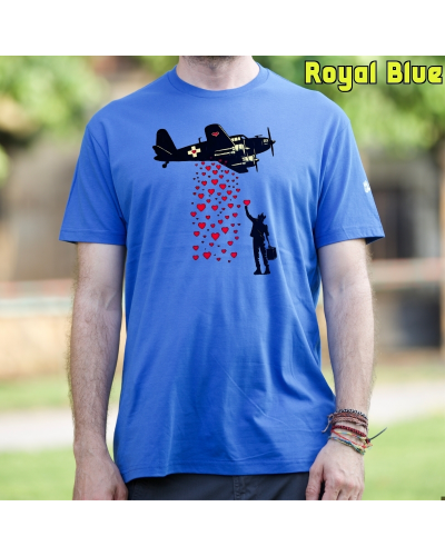 Camiseta Hombre Manga Corta - Bombardeo De Corazones