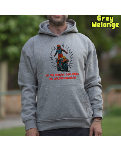 Sudadera hombre con capucha - Alas