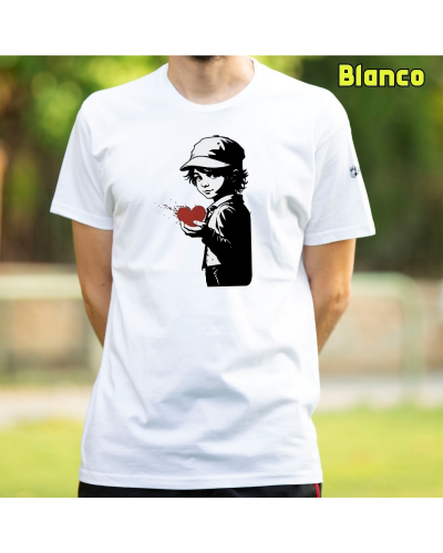 Camiseta Hombre Manga Corta - Corazón En Mano