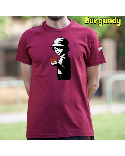 Camiseta Hombre Manga Corta - Corazón En Mano