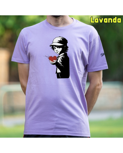 Camiseta Hombre Manga Corta - Corazón En Mano