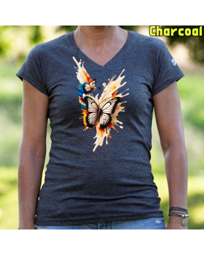 Camiseta Mujer Manga Corta - Mariposas