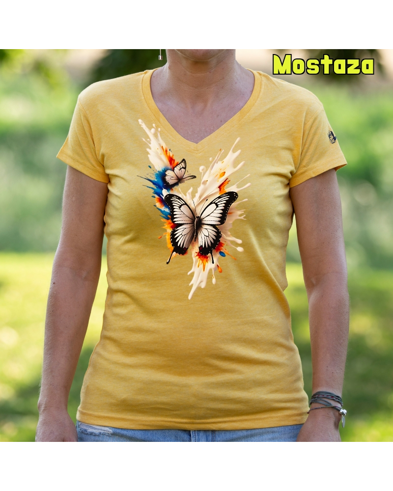 Camiseta Mujer Manga Corta - Mariposas