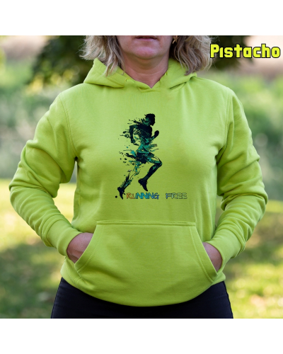 Sudadera mujer con capucha - Running Free