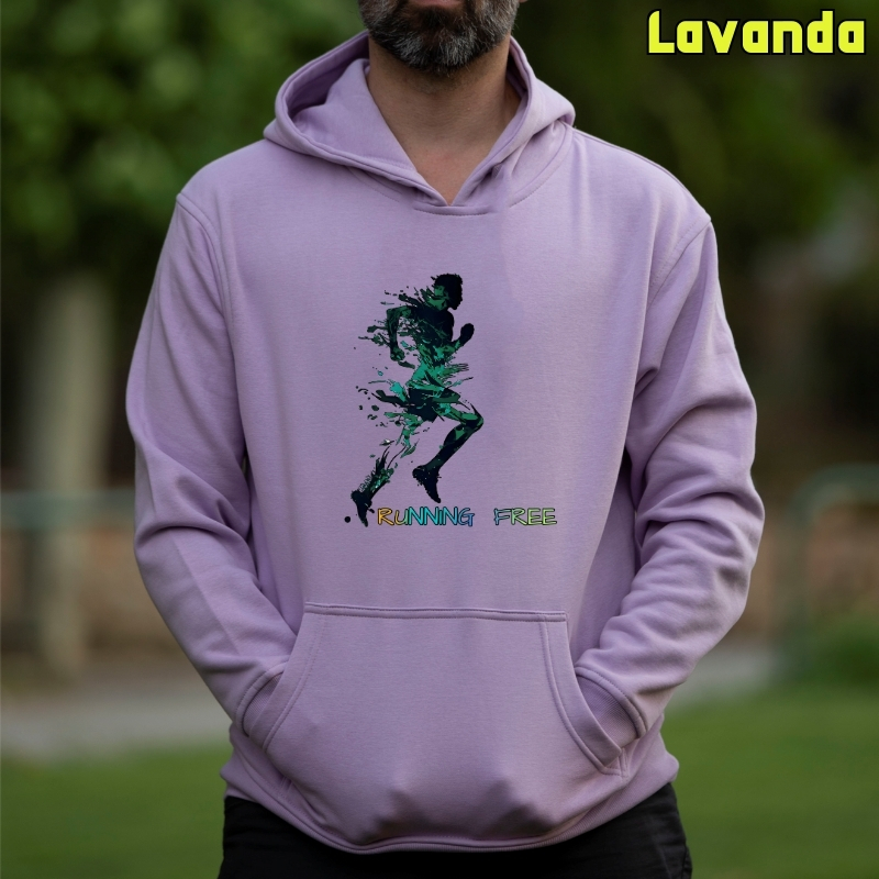 Running Free - Sudadera Hombre Con Capucha