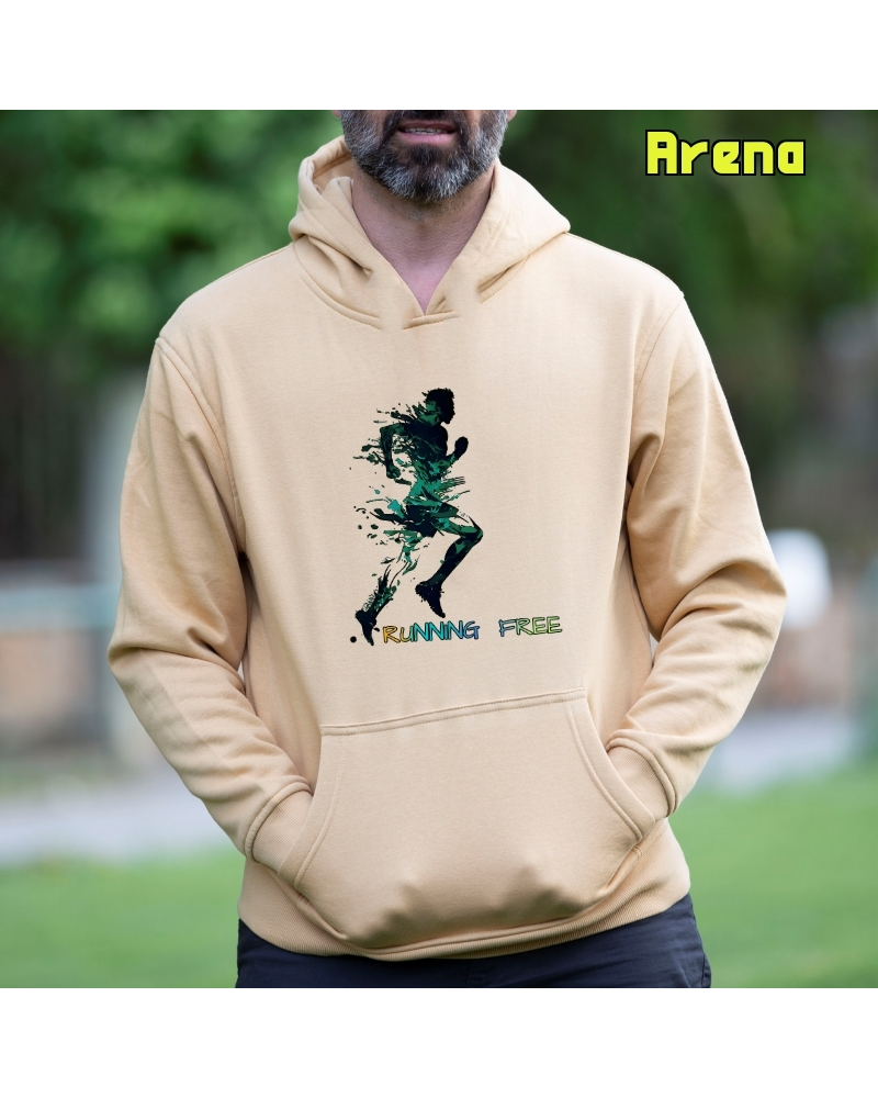 Sudadera hombre con capucha - Running Free