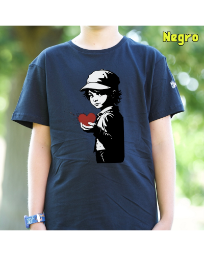 Corazón En Mano - Camiseta Niño Manga Corta