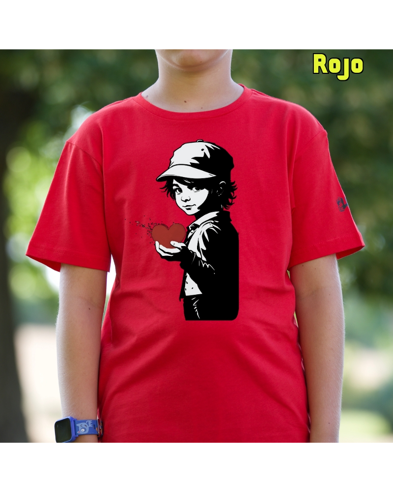 Corazón En Mano - Camiseta Niño Manga Corta