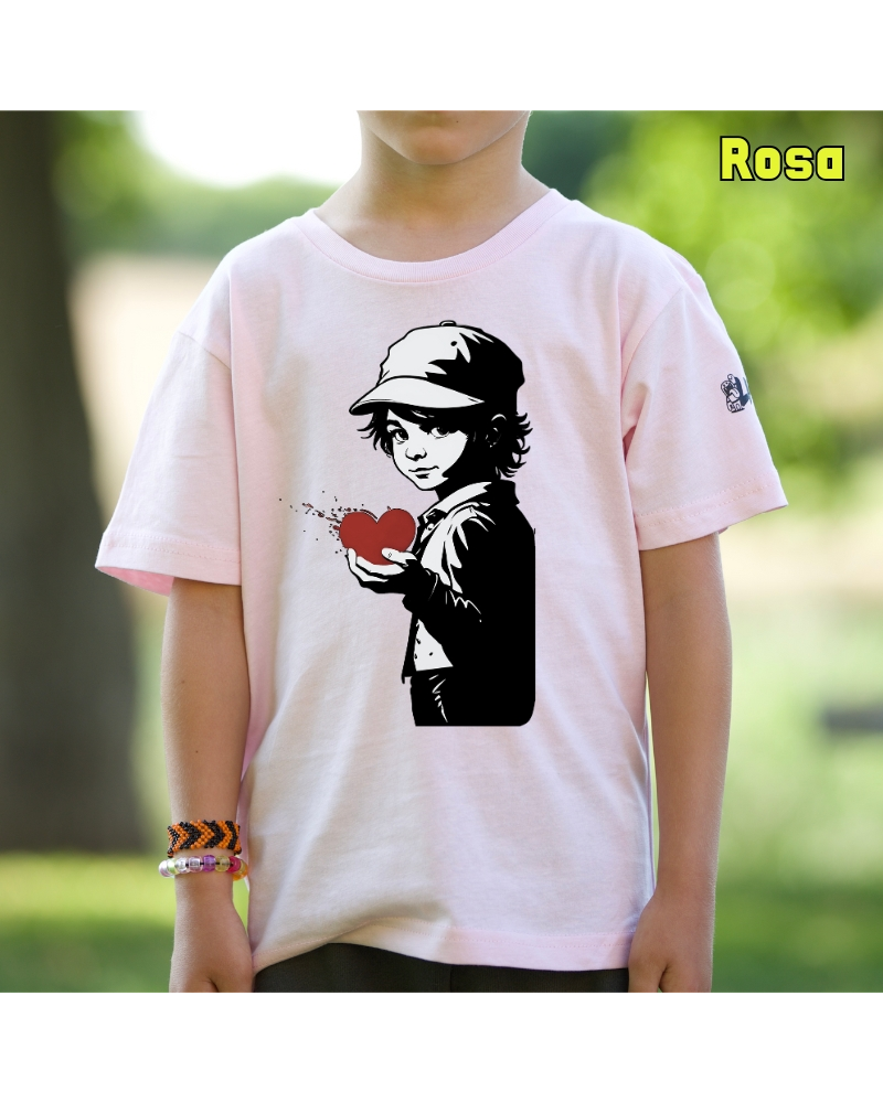 Corazón En Mano - Camiseta Niño Manga Corta