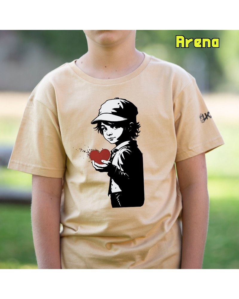 Corazón En Mano - Camiseta Niño Manga Corta