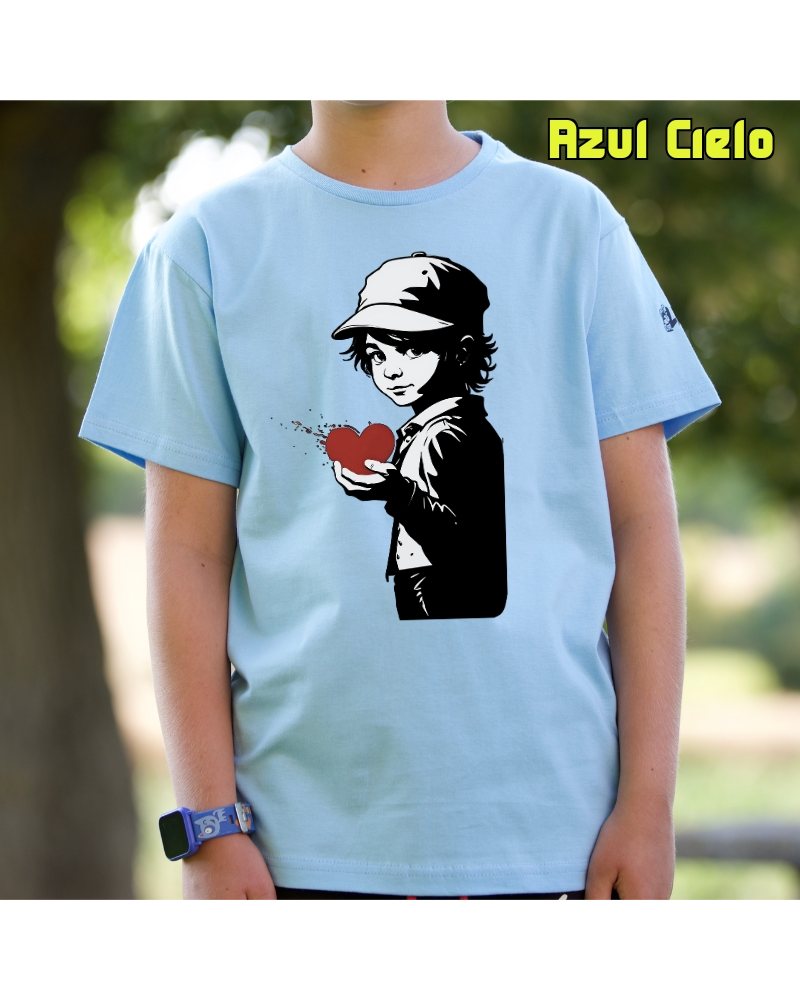 Corazón En Mano - Camiseta Niño Manga Corta