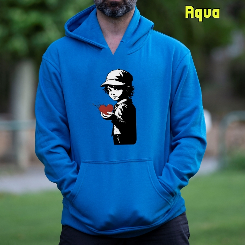 Corazón En Mano - Sudadera Hombre Con Capucha