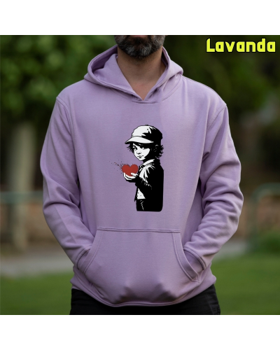 Corazón En Mano - Sudadera Hombre Con Capucha