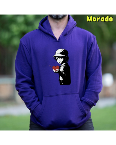 Corazón En Mano - Sudadera Hombre Con Capucha