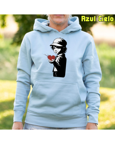 Corazón En Mano - Sudadera Mujer Con Capucha