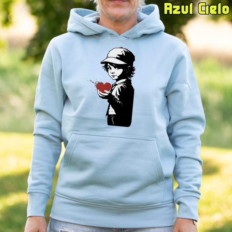 Corazón En Mano - Sudadera Mujer Con Capucha