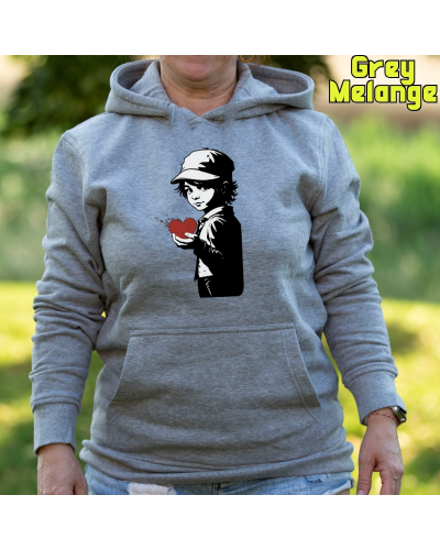 Corazón En Mano - Sudadera Mujer Con Capucha