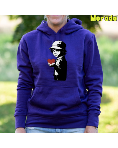 Sudadera mujer con capucha Corazón En Mano